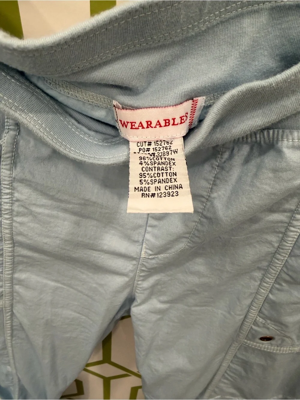 XCVI Light Blue Casual Stretch Cargo Pants